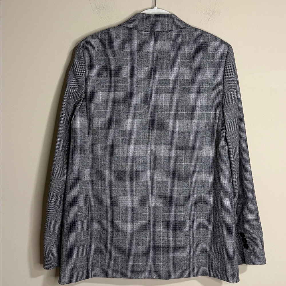 Theory virgin wool Piazza Jacket in Wales Flannel Double Breasted Blazer size 6 - Picture 6 of 8